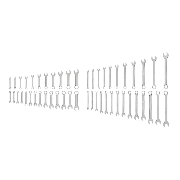 Stubby and Standard Length Combination Wrench Set, 50-Piece (1/4 - 3/4 in., 6 - 19 mm)
